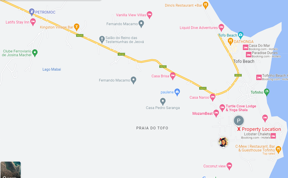 Location map of Tofinho
